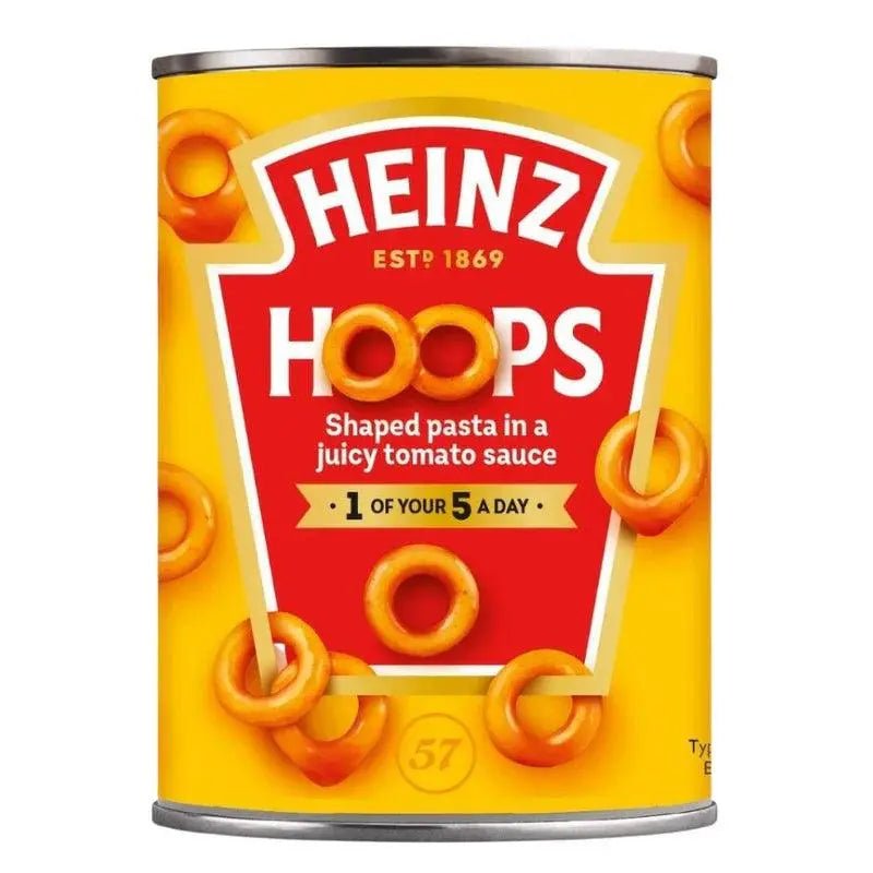 Heinz Hoops 400 g, konzervirana tjestenina u umaku od rajčice, limenka