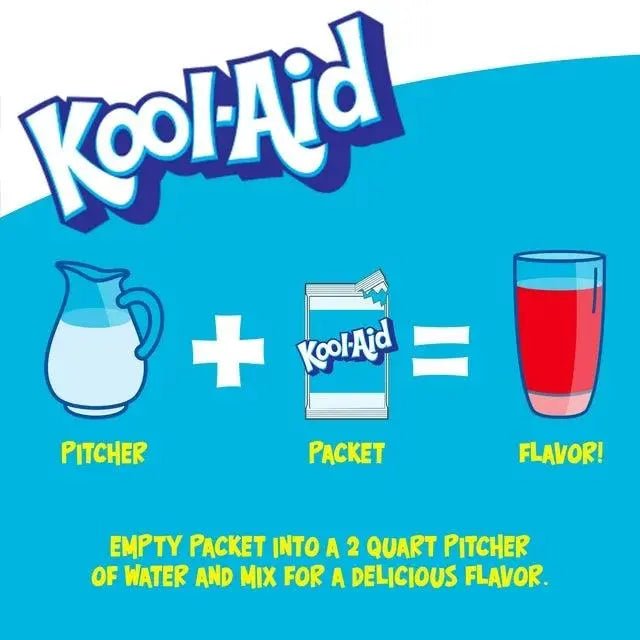 Kool-Aid miješane bobice upute na pakiranju: uspite u vrč 2 kvarta