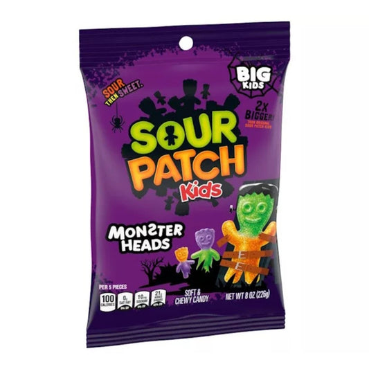 Sour Patch Kids Monster Heads bomboni u ljubičastoj vrećici, neto 226 g