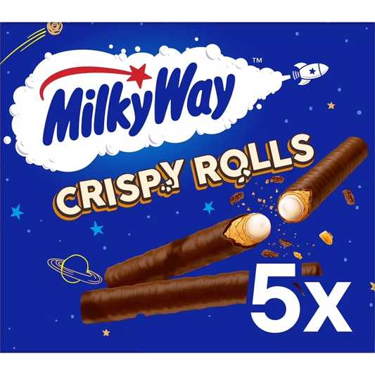 MilkyWay Crispy Rolls 5 pakiranje hrskavih rolica, 112 g