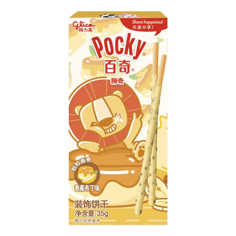 Pocky štapići u pakiranju s okusom pudinga i banane, 35 g
