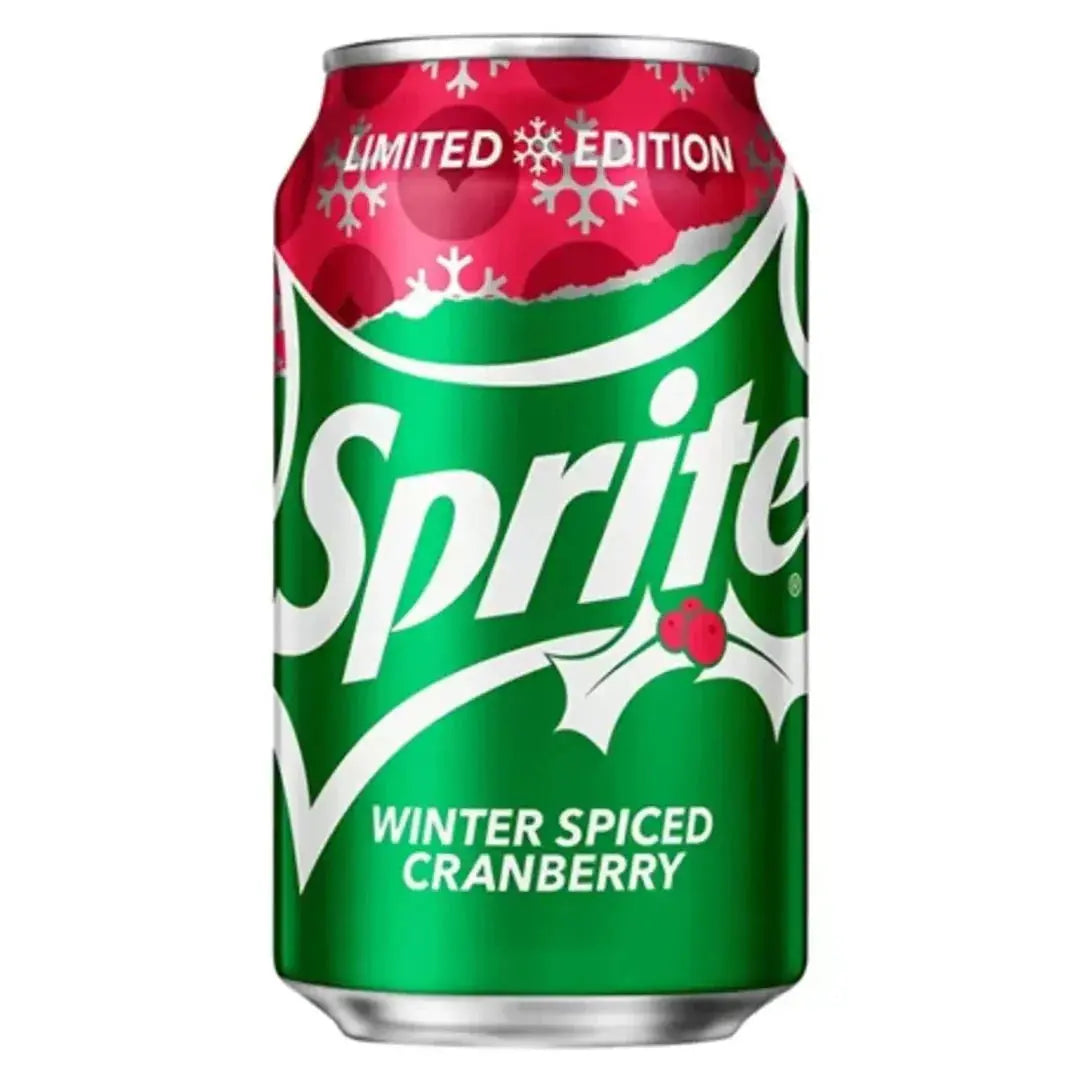 Sprite zimski začinjeni brusnični napitak u limenci, 355 ml, zeleno-crveni dizajn