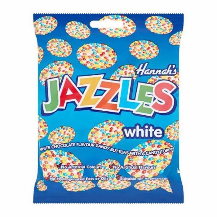 Pakiranje slatkiša Hannah's Jazzles white s bijelim čokoladnim okusom